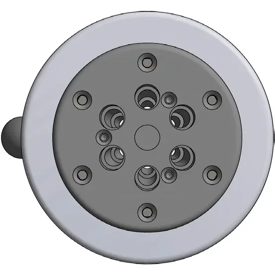 PVC nozzle for hydromassage
