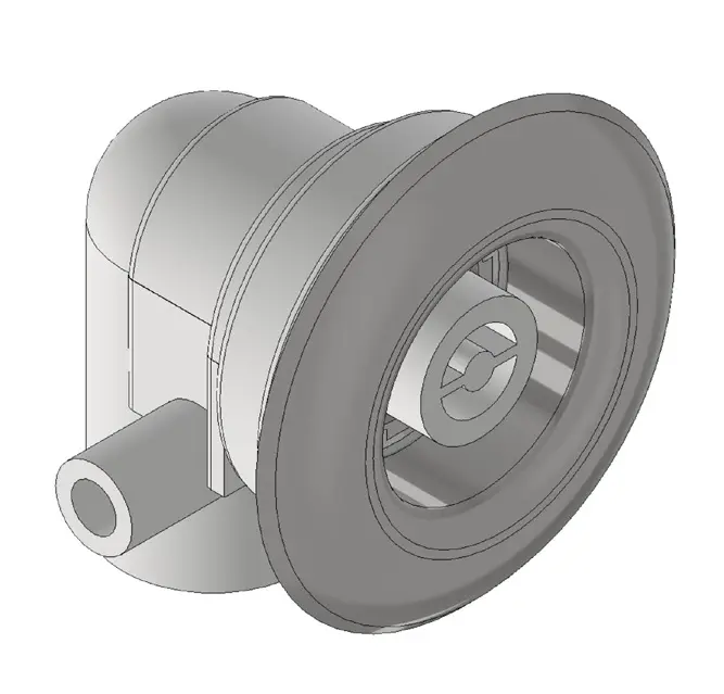 PVC nozzle for hydromassage