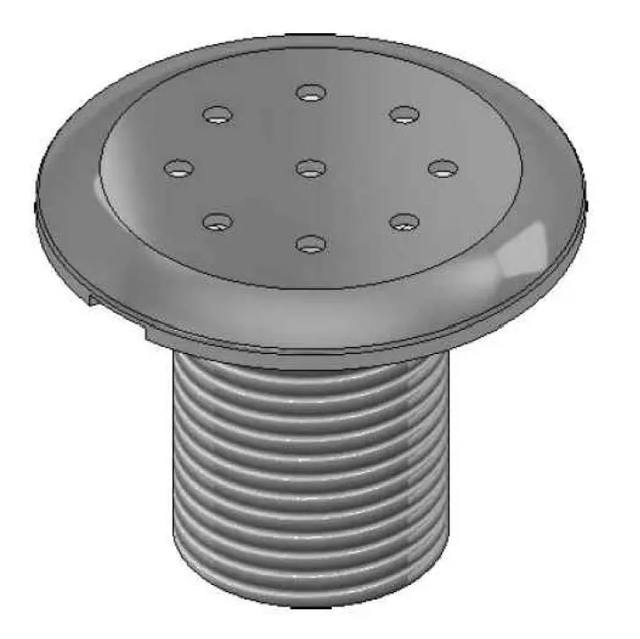 Air inlets drilled