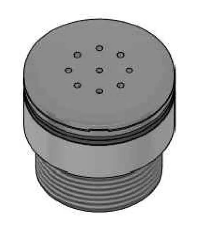 Air inlets drilled