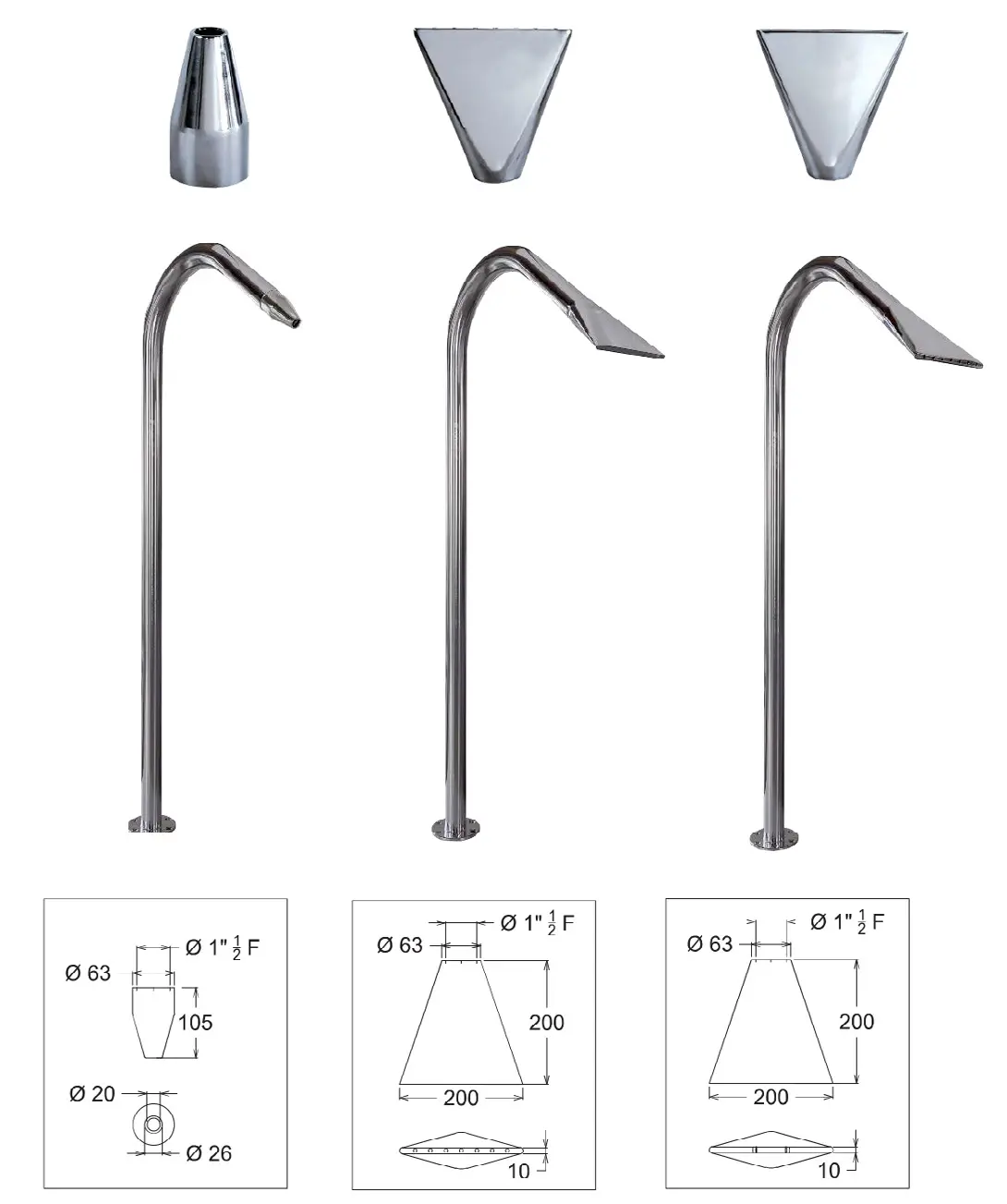 Fountain body and accessories