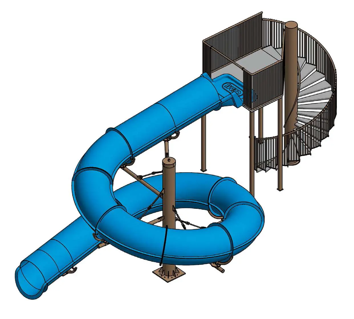 Left twist tube