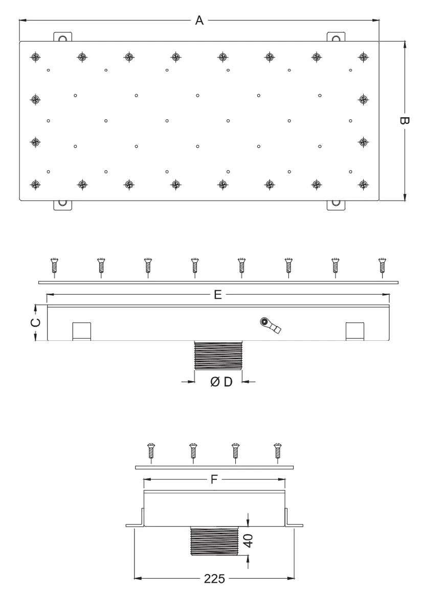 Removable air hydro massage plates for concrete