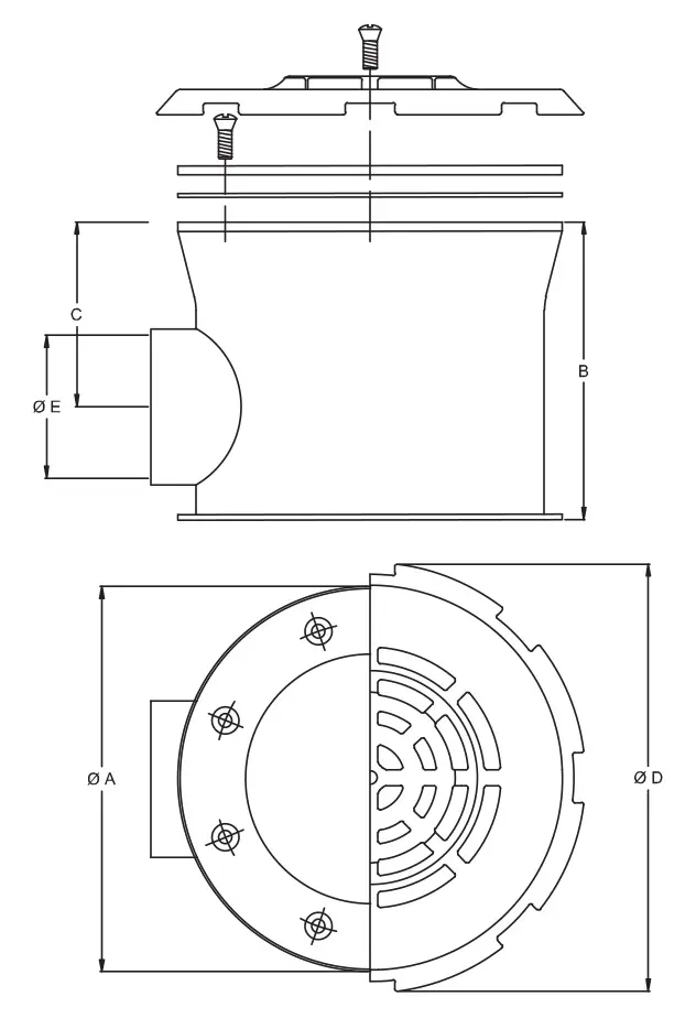 Round bottom wells - for liner