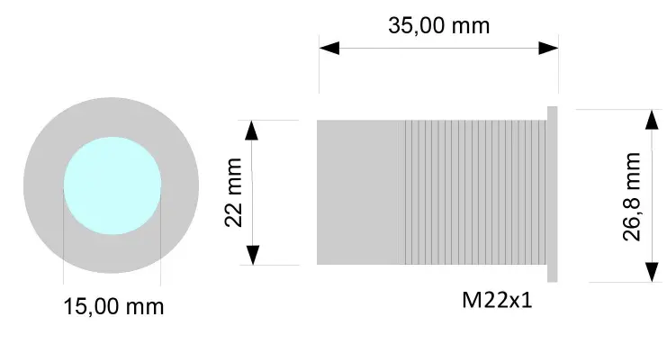 Piezoelectric button