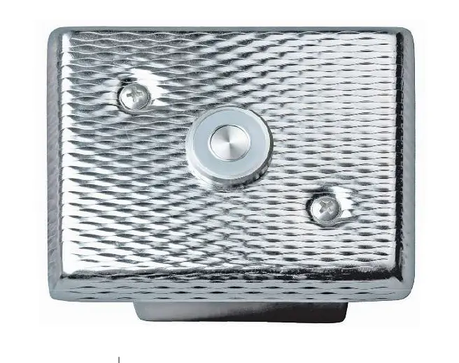 Recessed electronic push button panels with led lights