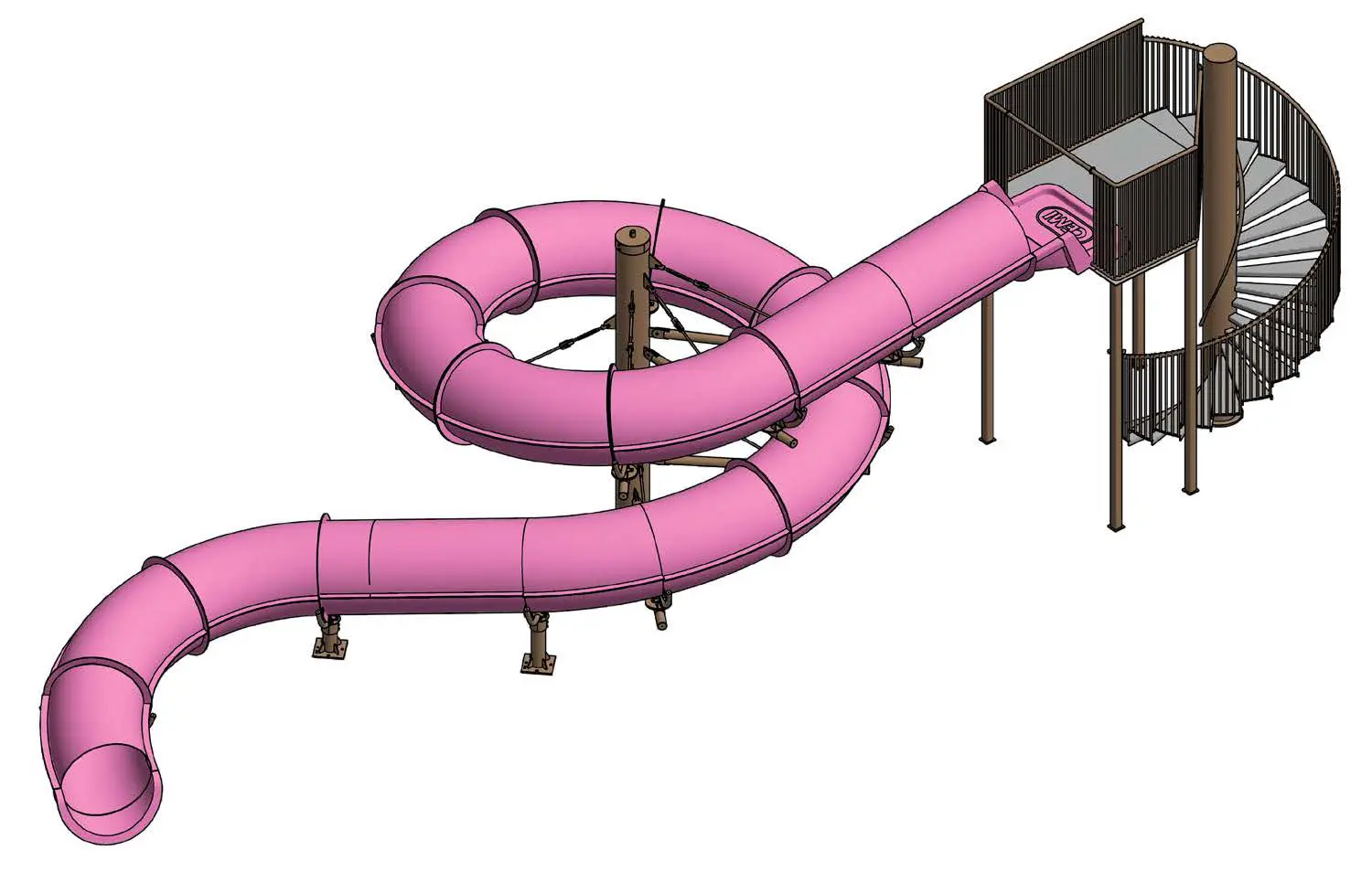 Right twist tube