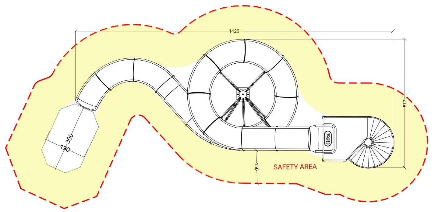 Right twist tube
