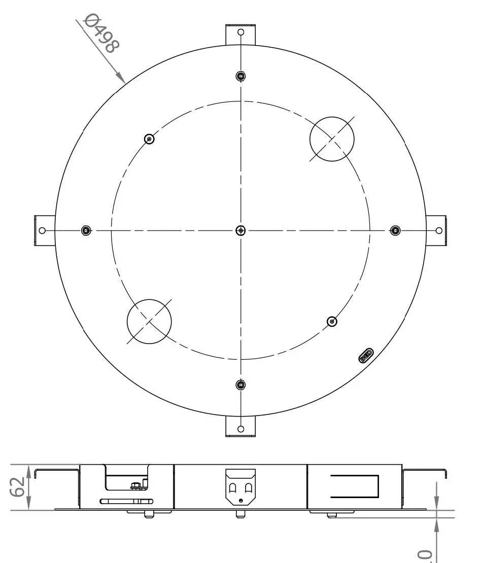 Spray shower technique rounded
